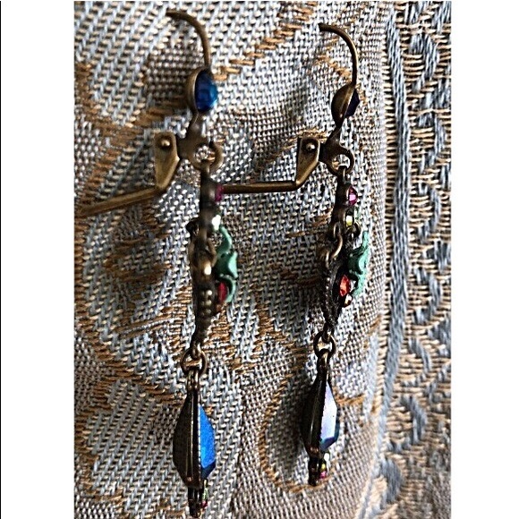 Earrings-Royal Arabesque Floral - Picture 4 of 7